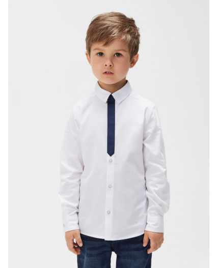 Сорочка верхняя детская для мальчиков Oliver белый