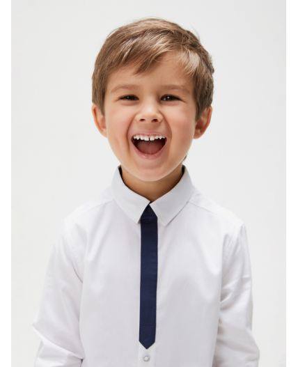 Сорочка верхняя детская для мальчиков Oliver белый