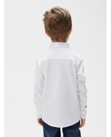 Сорочка верхняя детская для мальчиков Oliver белый