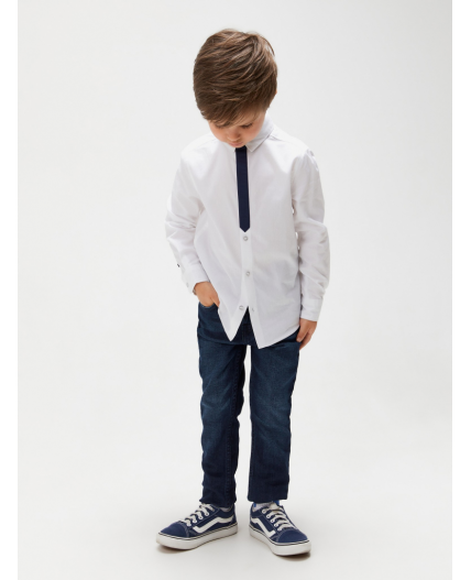 Сорочка верхняя детская для мальчиков Oliver белый