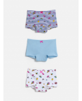 Трусы детские для девочек в наборе из 3шт Osorno цвет в ассортименте