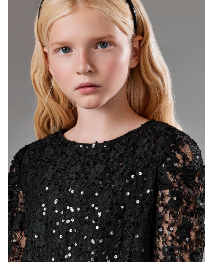 Платье детское для девочек Ossa черный