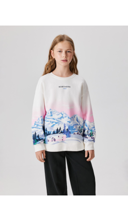 Джемпер детский для девочек Ozero молочный