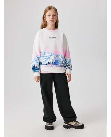 Джемпер детский для девочек Ozero молочный