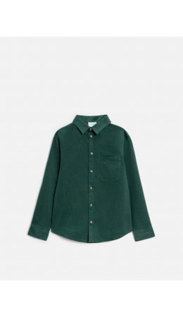 Сорочка верхняя детская для мальчиков Patrik сине-зеленый