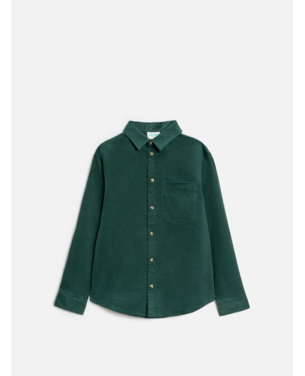 Сорочка верхняя детская для мальчиков Patrik сине-зеленый