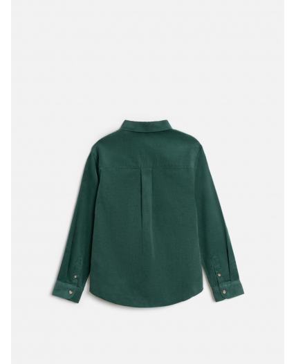 Сорочка верхняя детская для мальчиков Patrik сине-зеленый