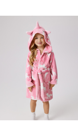 Халат детский для девочек Pisuega розовый