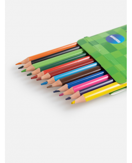 Карандаши цветные 12 цветов Pixee разноцветный