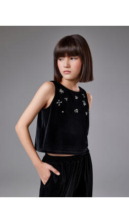 Блузка детская для девочек Ramsar_top черный