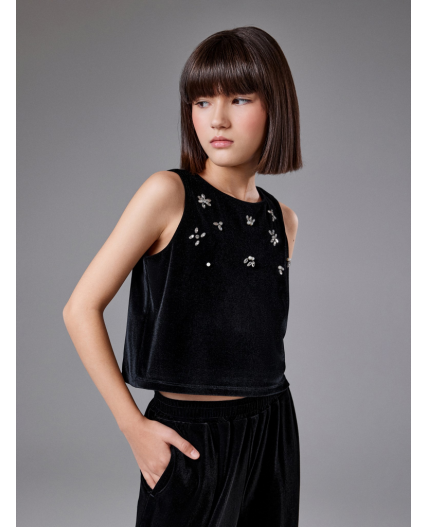 Блузка детская для девочек Ramsar_top черный