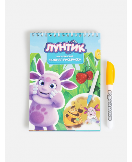 Многоразовая водная раскраска с маркером Raskraska разноцветный