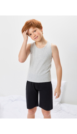 Мaйка детская для мальчиков Roberto 0 серый меланж