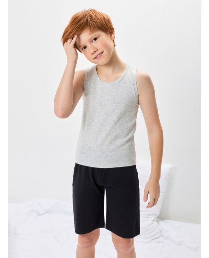 Мaйка детская для мальчиков Roberto 0 серый меланж