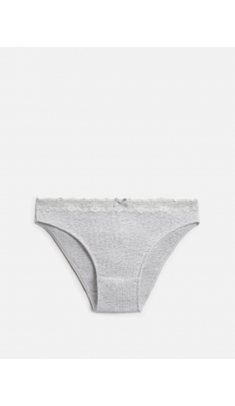 Трусы детские для девочек Sara_br серый меланж