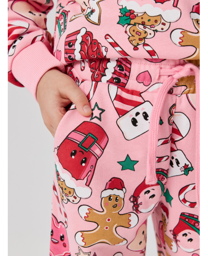 Комплект детский для девочек ((1)джемпер и (2)брюки) Sargala_set разноцветный