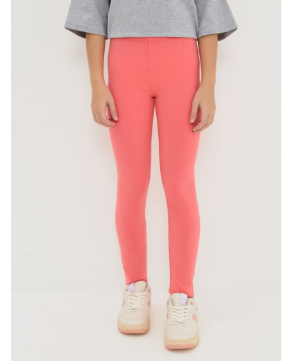 Брюки детские для девочек (лосины) Selvin коралловый