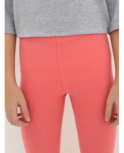 Брюки детские для девочек (лосины) Selvin коралловый