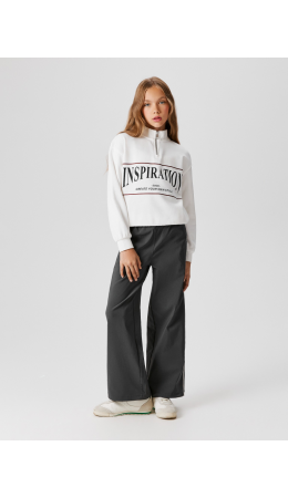 Брюки детские для девочек Shag серый