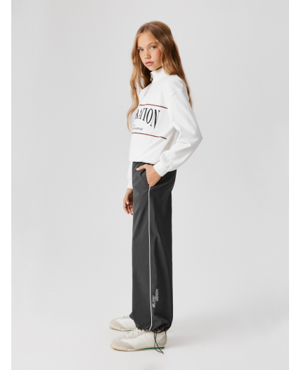 Брюки детские для девочек Shag серый