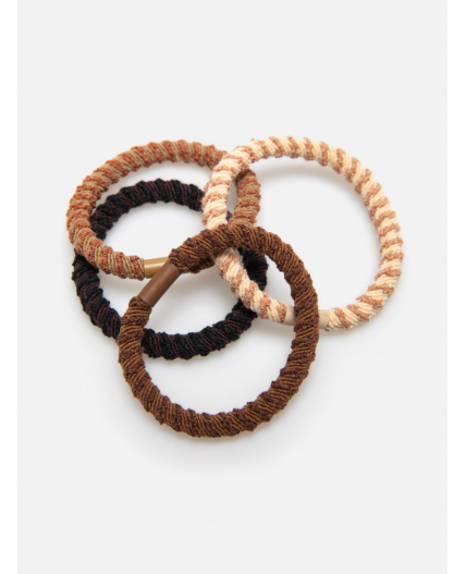 Набор из 4 резинок для волос дет. Shon цветной