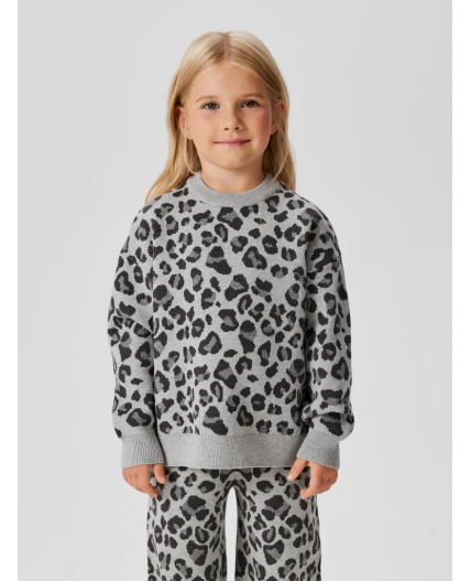 Джемпер детский для девочек Simona серый