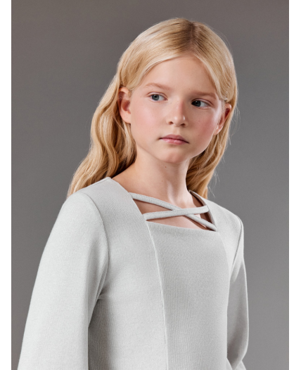 Джемпер детский для девочек Sinai серый