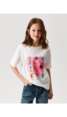 Футболка детская для девочек Sitar белый