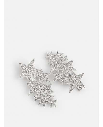 Набор из 2 заколок для волос дет. Stardust серебристый