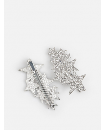 Набор из 2 заколок для волос дет. Stardust серебристый