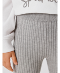 Брюки детские для девочек (лосины) Suzana pt серый меланж