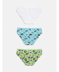 Трусы детские для девочек в наборе из 3шт Taranaki цвет в ассортименте