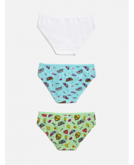 Трусы детские для девочек в наборе из 3шт Taranaki цвет в ассортименте
