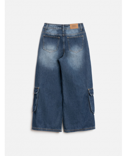 Брюки джинсовые детские для девочек Tavda синий