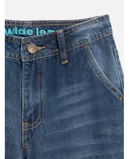 Брюки джинсовые детские для девочек Tavda синий