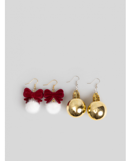 Набор из 2 пар серег дет. Timi разноцветный