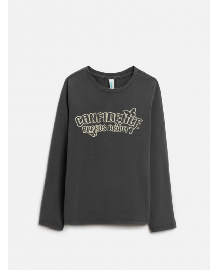 Джемпер детский для девочек Ukelin графитовый