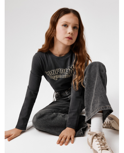 Джемпер детский для девочек Ukelin графитовый