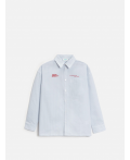 Сорочка верхняя детская для мальчиков Valdis голубая полоска