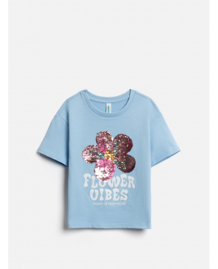 Футболка детская для девочек Valtorna голубой
