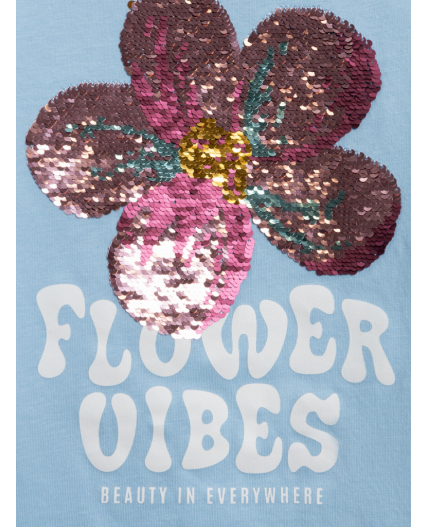 Футболка детская для девочек Valtorna голубой