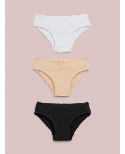 Трусы детские для девочек в наборе из 3шт Vanessa ассорти 2