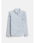 Блузка детская для девочек Vasilika голубая полоска