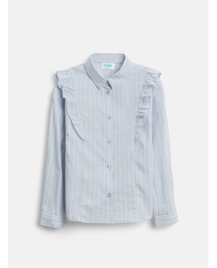 Блузка детская для девочек Vasilika голубая полоска