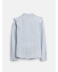Блузка детская для девочек Vasilika голубая полоска