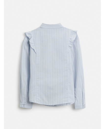 Блузка детская для девочек Vasilika голубая полоска