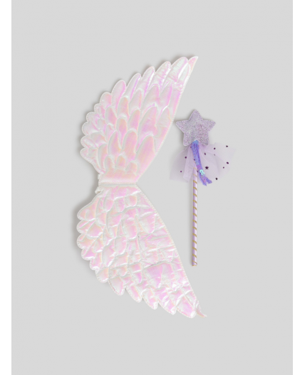 Набор карнавальн.дет.(крылышки,палочка) Wingy разноцветный