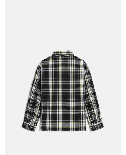 Куртка детская для мальчиков Alvaru черно-белая клетка