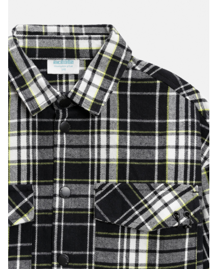 Куртка детская для мальчиков Alvaru черно-белая клетка