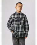 Куртка детская для мальчиков Alvaru черно-белая клетка